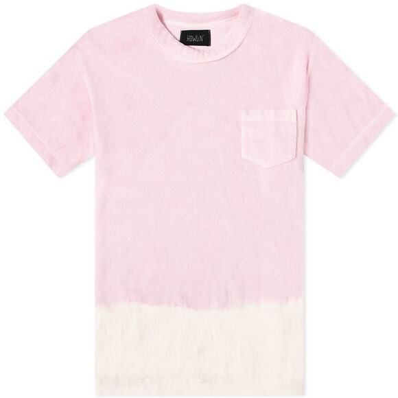 New Howlin" Fons Hand Dyed Men Top Tee in Light Pink Size Large Short Sleeves - Picture 1 of 10